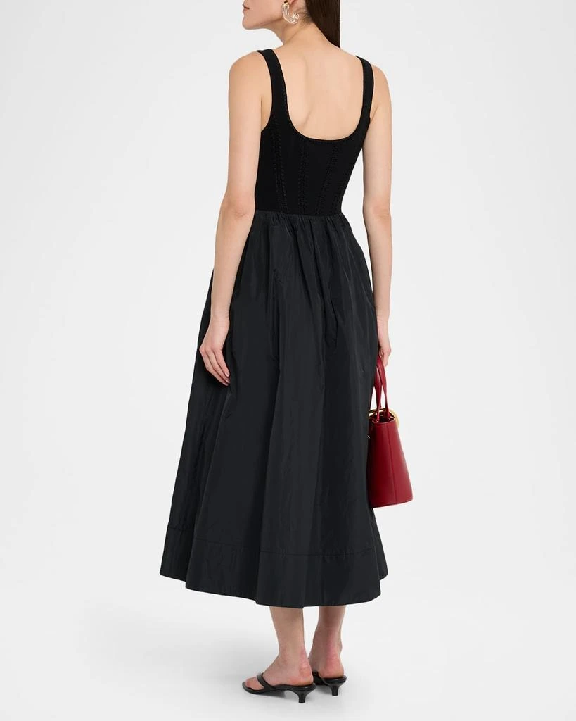 Cinq a Sept Martay Crochet Corset Midi Dress 3