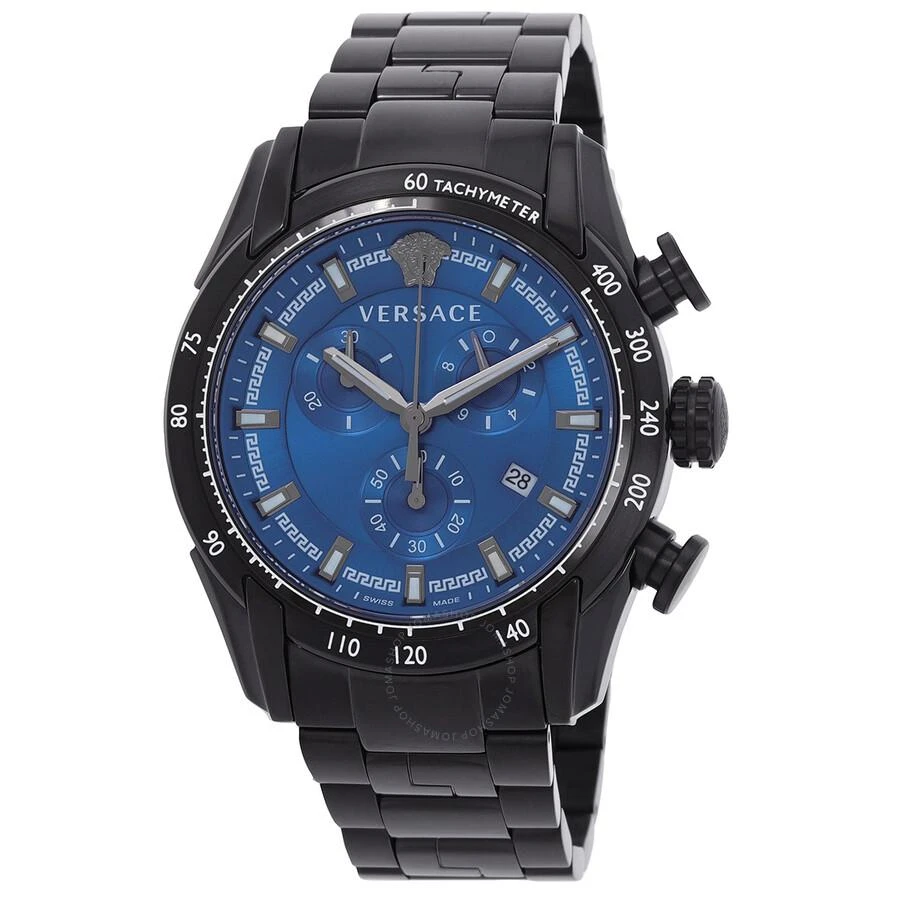 Versace V-Ray Chronograph Quartz Blue Dial Men's Watch VE2I00521 1