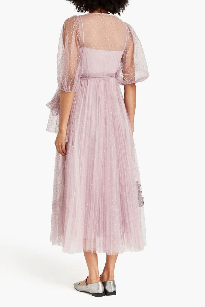RED Valentino Point d'esprit midi wrap dress 3