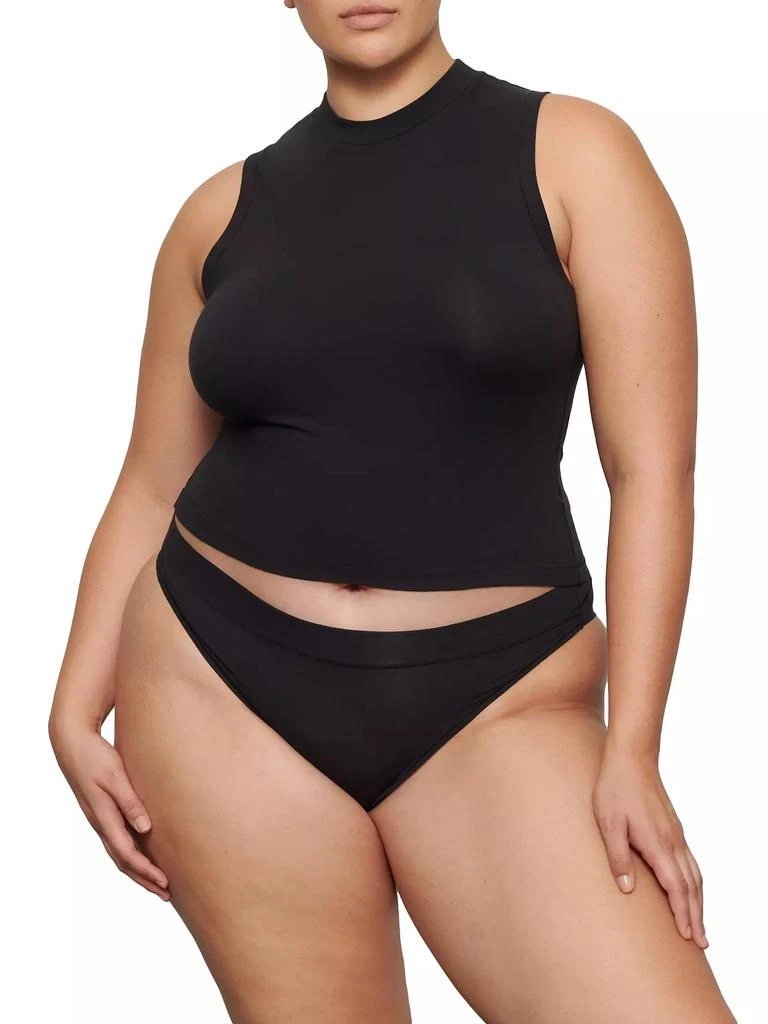 SKIMS Cotton Jersey Mock Neck Tank 3