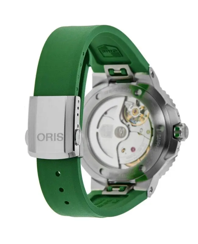 Oris Oris Aquis Date Calibre 400 Automatic Green Dial Rubber Strap Men's Watch 01 400 7769 4127-07 4 22 77FC 4