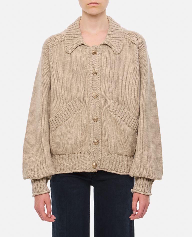 Barrie Cashmere Collar Cardigan