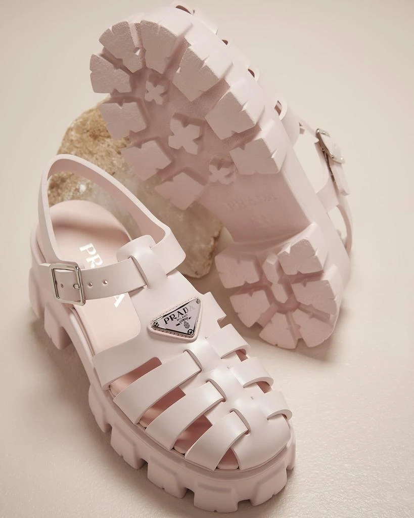 Prada Rubber Logo Chunky-Sole Fisherman Sandals 2