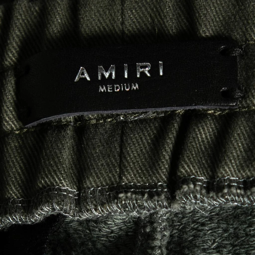 AMIRI Amiri Green Cotton Knit Pocket Detailed Slim Fit Sweatpants M 4