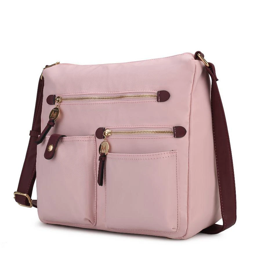 MKF Collection By Mia K. Serena Color-Block Nylon Women’s Shoulder Bag 14