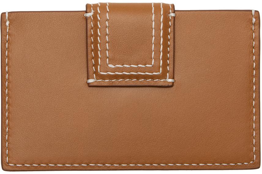 JACQUEMUS Brown Les Classiques 'Le porte-carte Bambino' Card Holder