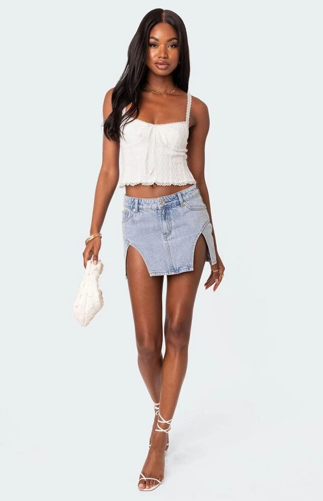 Edikted Lacey Knit Tank Top 2