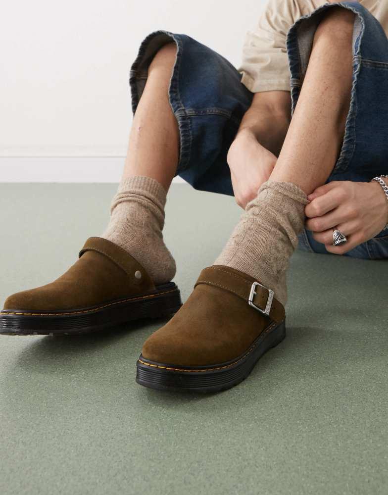 Dr Martens★BROOKLINE MULE★兼用★OLIVE BRONX SUEDE Dr Martens Brookline Mule