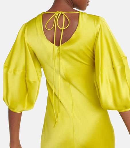 STELLA MCCARTNEY ワンピース Deep V-neck satin maxi 772265 Deep V-neck satin maxi dress – On Sale Now with Up to 40