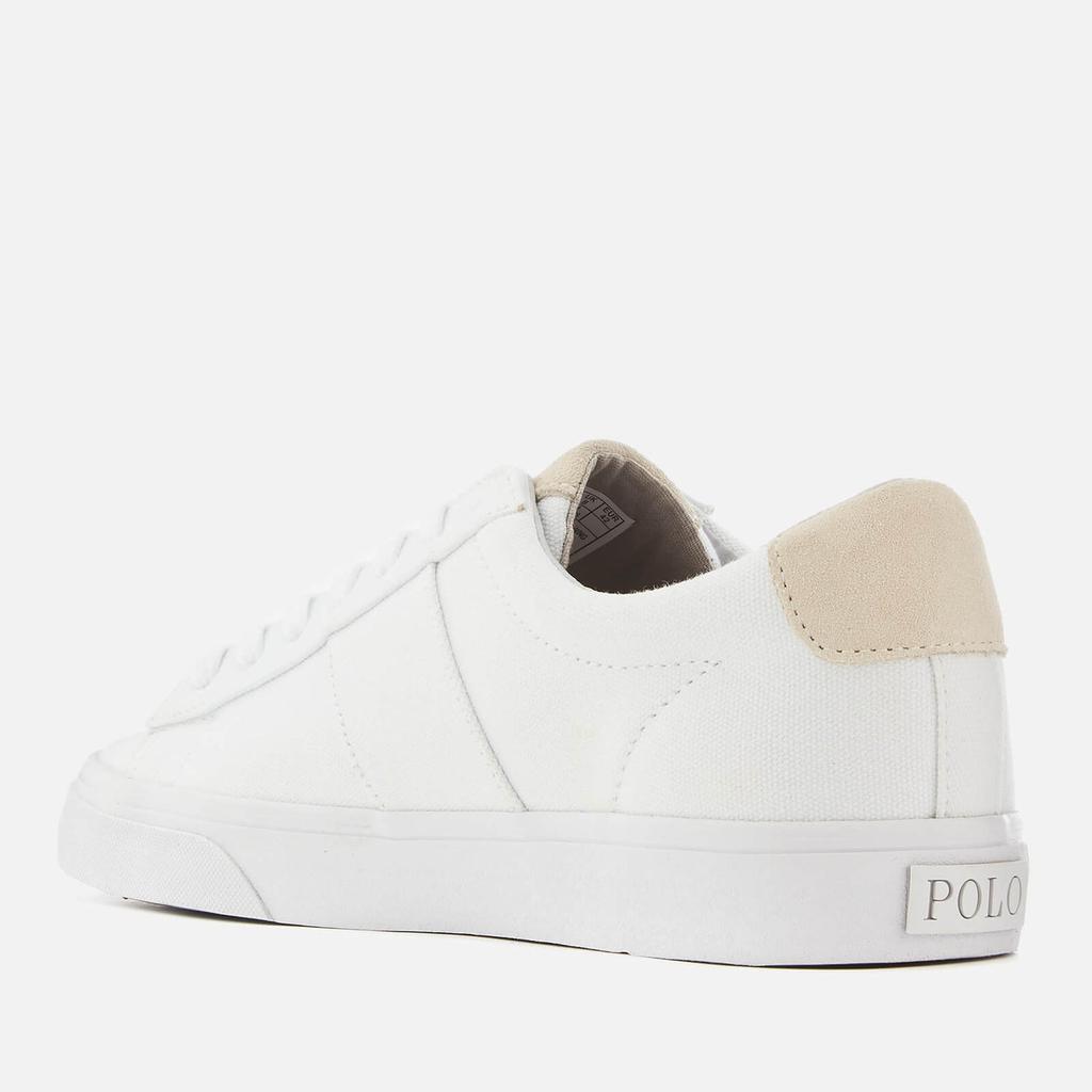 Ralph Lauren Polo Ralph Lauren Men's Sayer Canvas Low Top Trainers - White