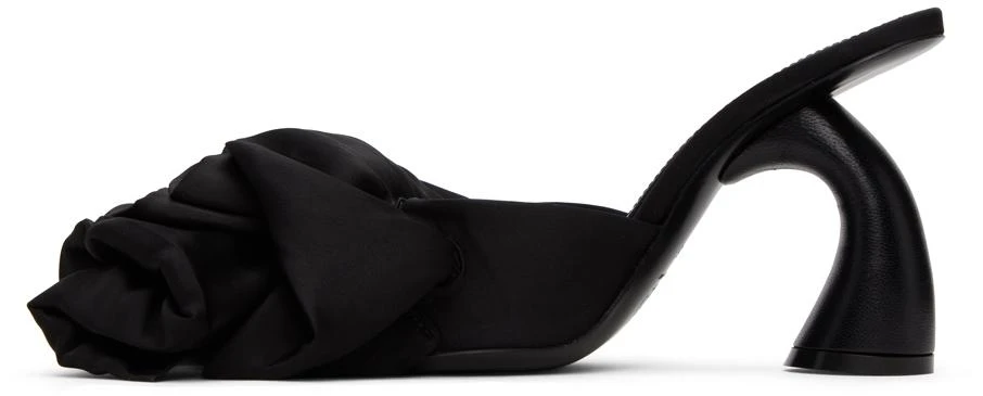 Dries Van Noten Black Ruffled Mules 3