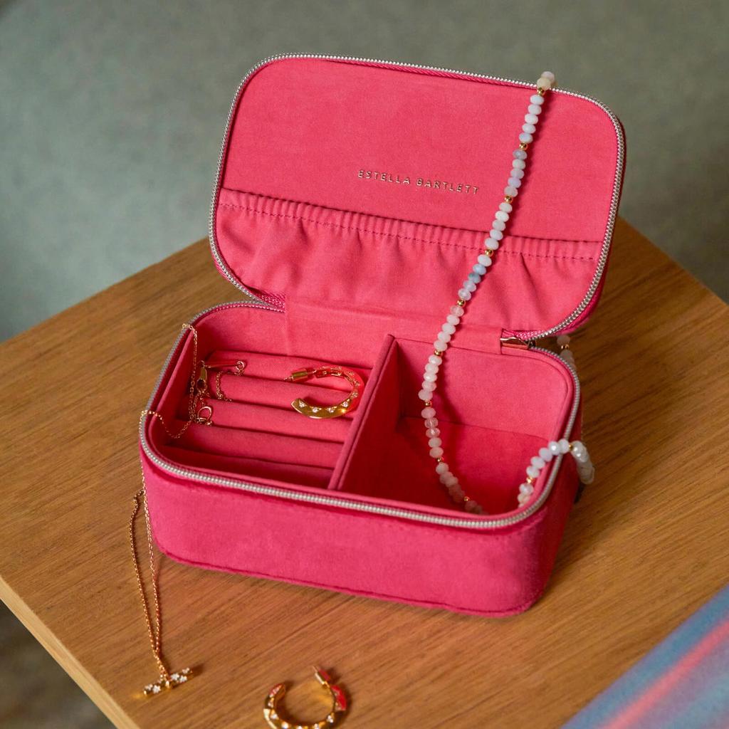 ESTELLA BARTLETT Estella Bartlett Bee Embroidered Velvet Jewellery Box