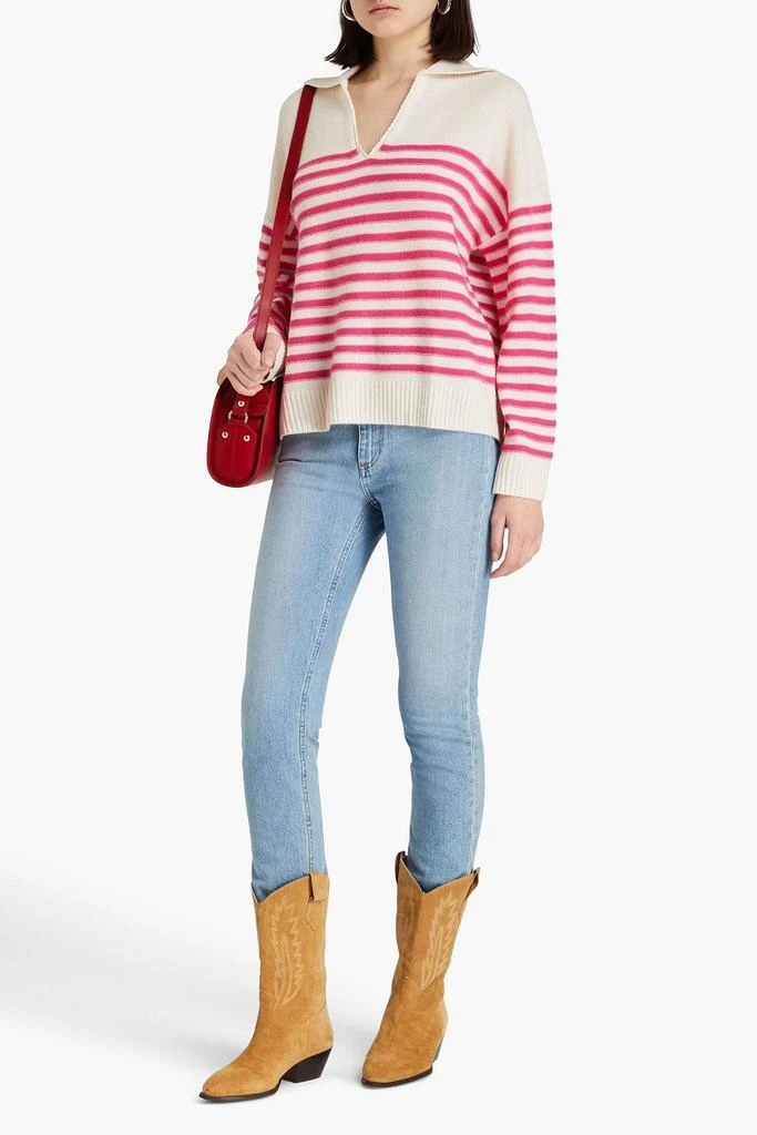 Maje Striped cashmere sweater 2