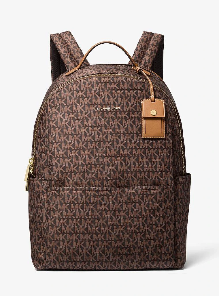 Michael Kors Sable Large Printed Signature Logo Backpack  display picture 3