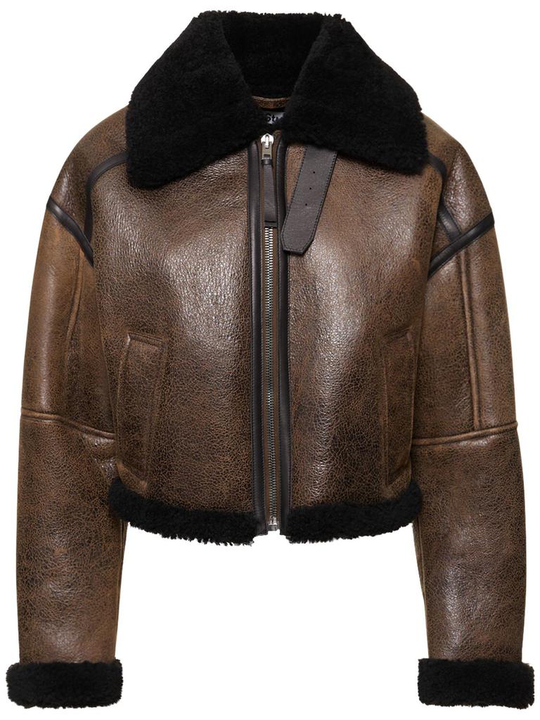 ACNE STUDIOS Leather Shearling Jacket