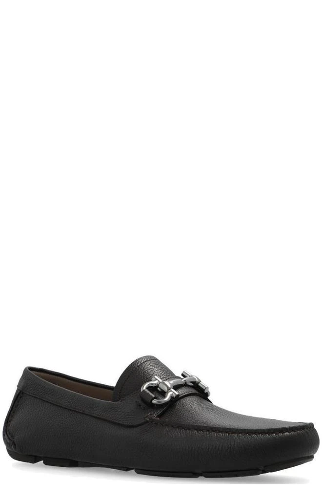 Salvatore Ferragamo Ferragamo Gancini Ornament Square-Toe Loafers 2