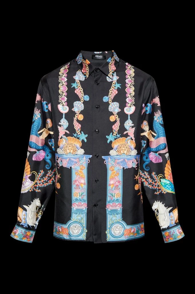 Versace Versace Pattern Print Long-Sleeve Shirt 1