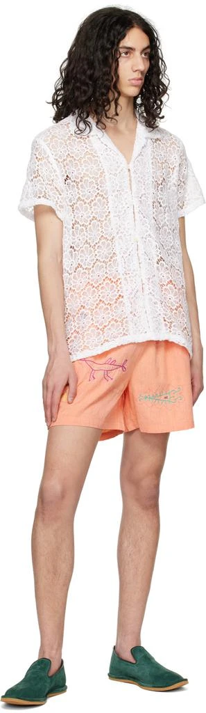 HARAGO White Floral Shirt 4