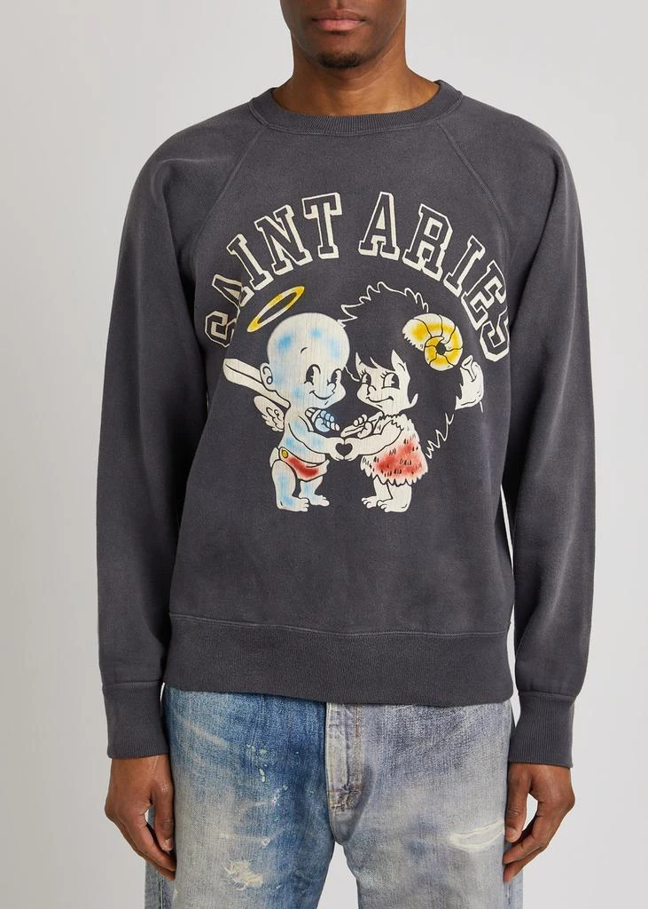 SAINT MXXXXXX Saint Aries printed cotton sweatshirt 2