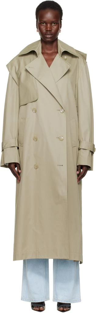 Christopher Esber Beige Loren Trench Coat 1