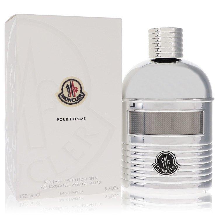 Moncler by  Eau De Parfum Spray (Refillable + LED Screen) 5 oz for Men