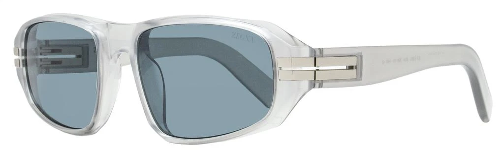 Zegna Men's Lanyard Sunglasses EZ0262 20A Transparent Gray 58mm 1