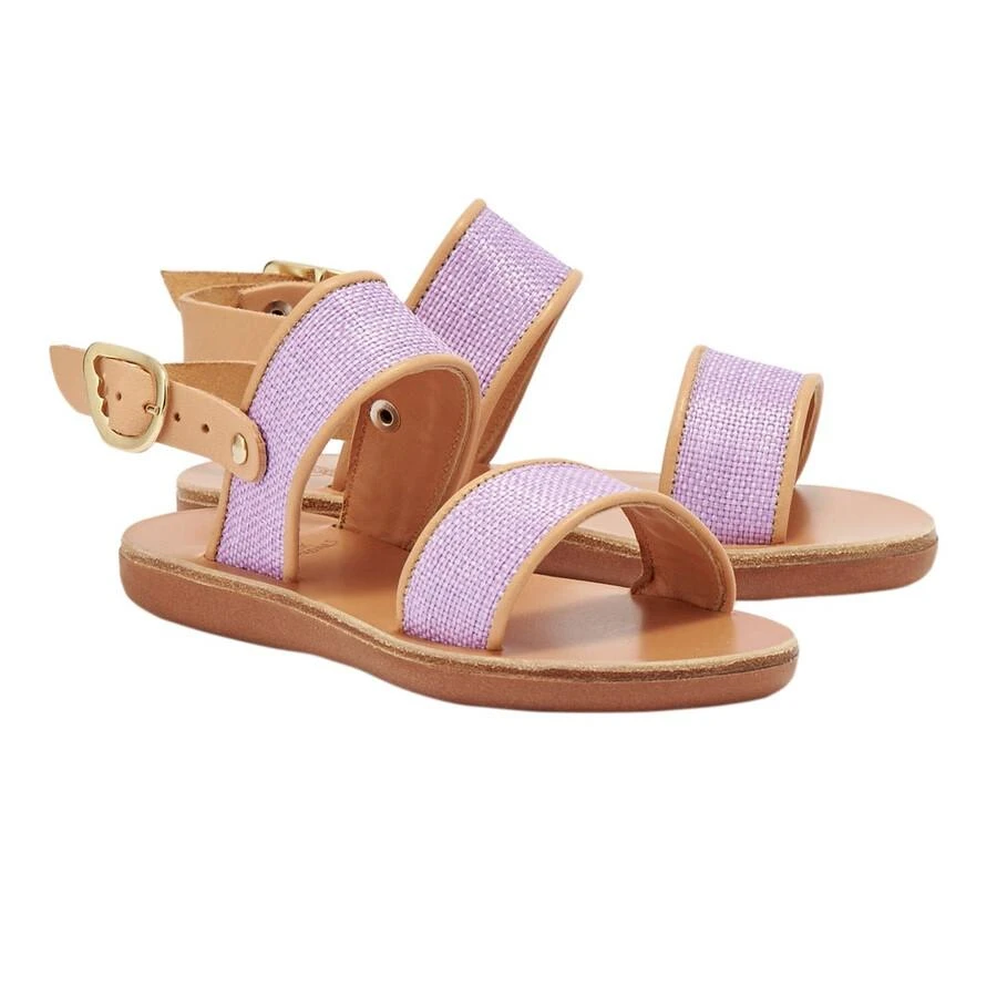 ANCIENT GREEK SANDALS Girls Little Clio Rafia Sandals 2