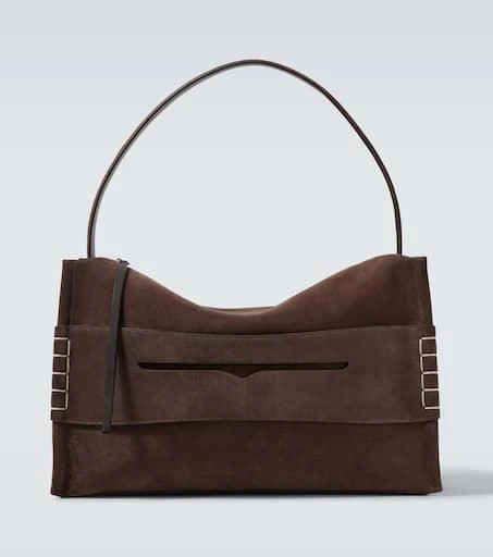 JW Anderson Loafer Large suede shoulder bag 1