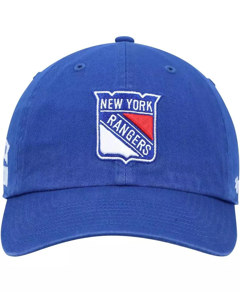 47 Brand Men's Royal New York Rangers Clean Up Adjustable Hat 4