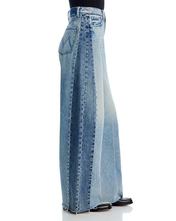 MOTHER Pipe Dream Button Sneak Fray Jeans in Blinded By The Dark 4