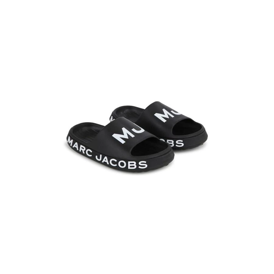 Marc Jacobs Marc Jacobs Kids Aqua Logo-Print Slides 2