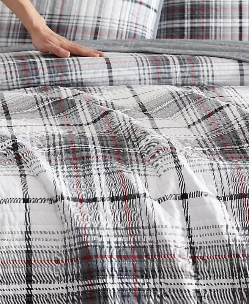 Eddie Bauer Alder Plaid Reversible 3 Piece Quilt Set 8