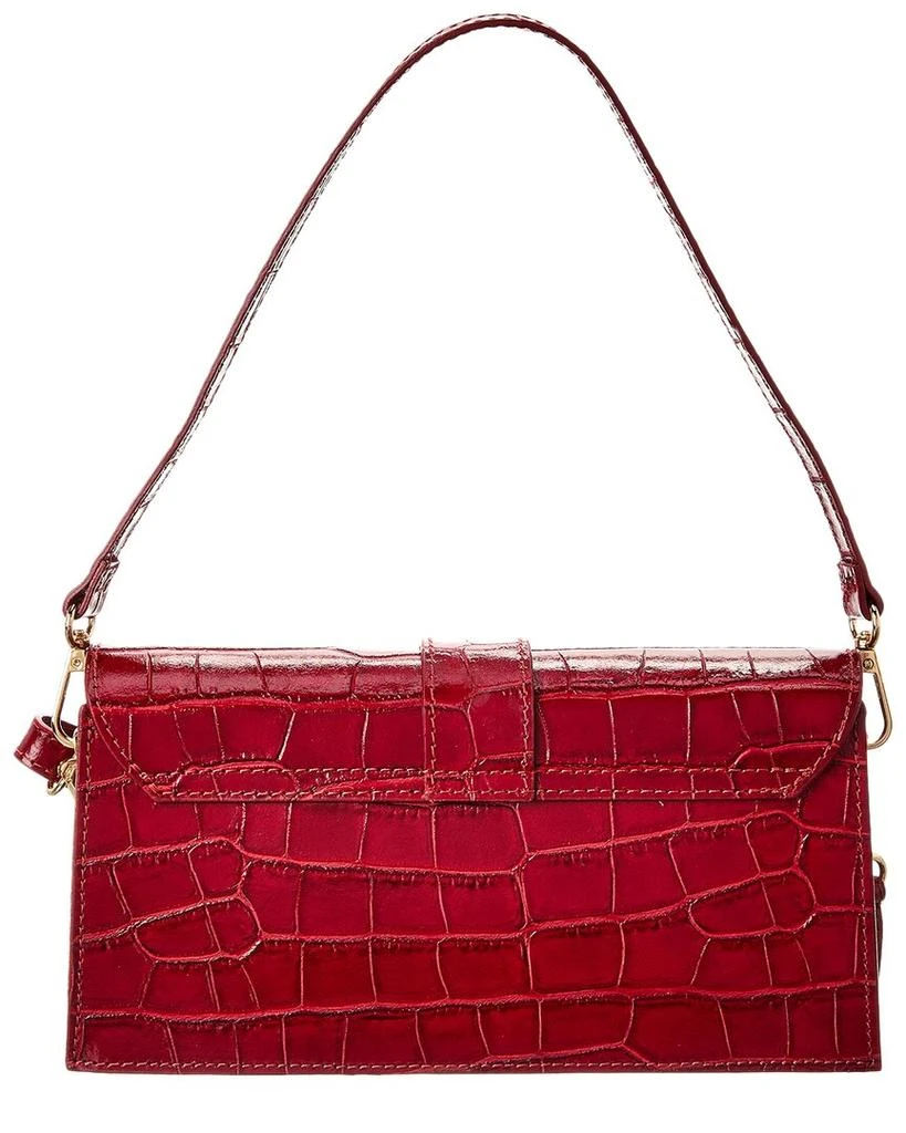 Persaman New York Milena Croc-Embossed Leather Clutch 2