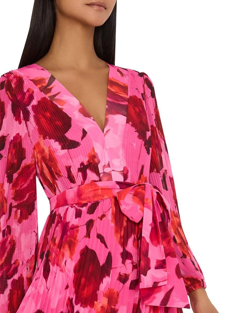 Milly Liora Blurred Blossom Pleated Dress 2