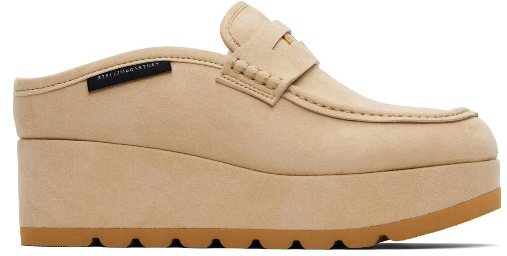 Stella McCartney Beige Sneak-Elyse Platform Loafers 1