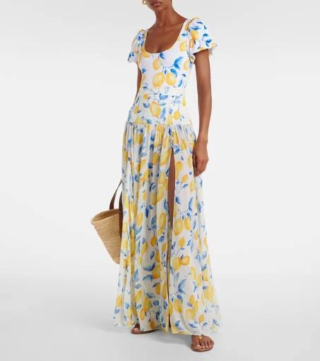 Alexandra Miro Jamie sheer maxi skirt 2