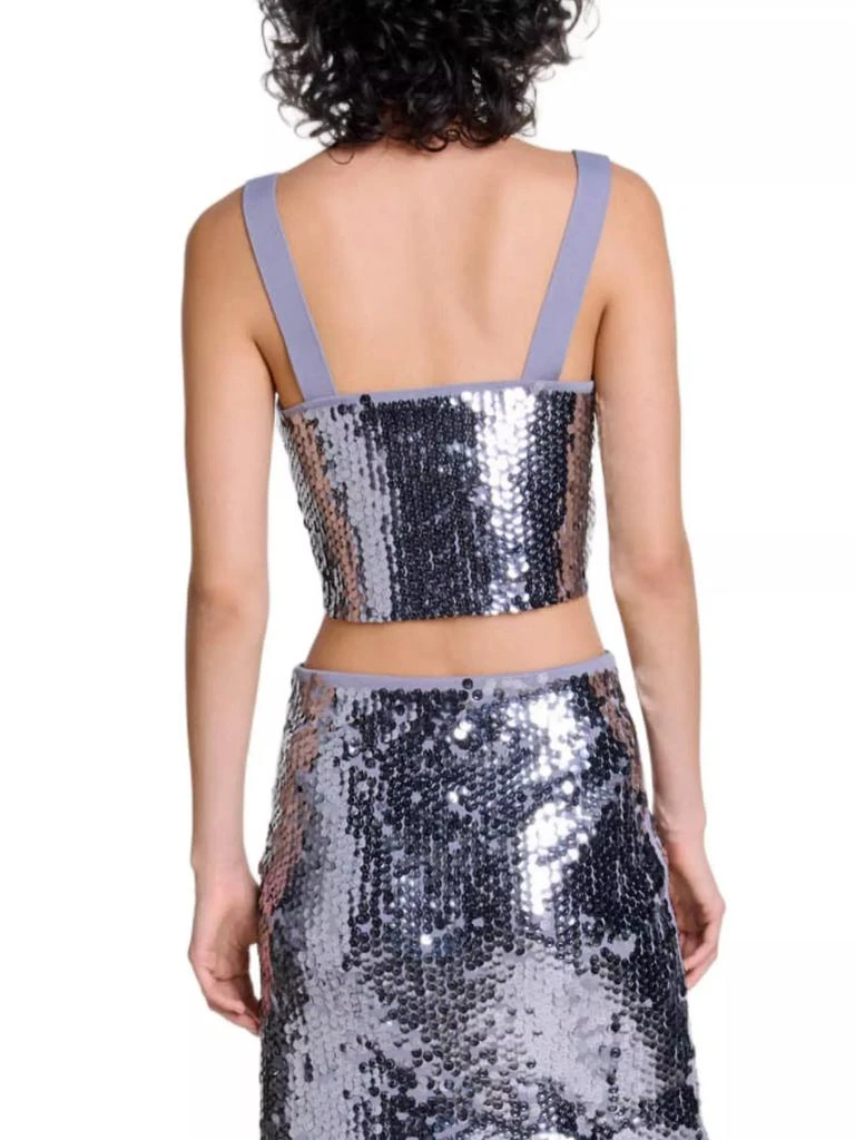 Maje Sequinned Knit Top 3