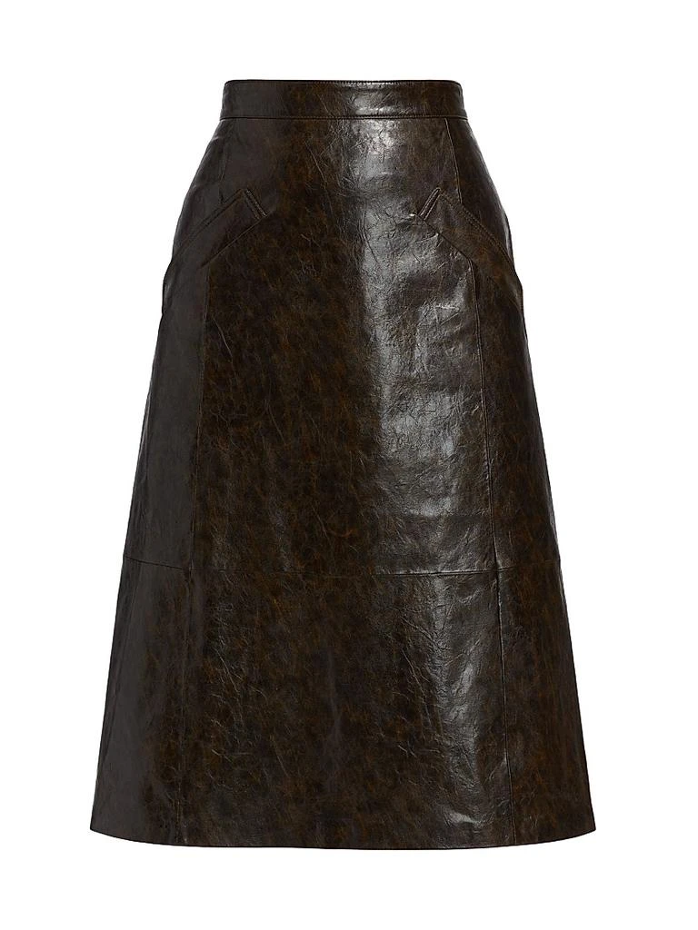 Kobi Halperin Zadie Faux Leather Midi-Skirt 1
