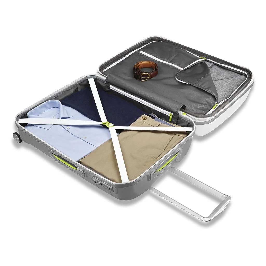 Samsonite Samsonite Freeform 2-Piece Luggage Set - Carry-On 
Large Checked Luggage with Dual Spinner Wheels - Durable Polypropylene Hardshell - TSA Lock, Airline-Approved - Expandable Hard Shell - White 5