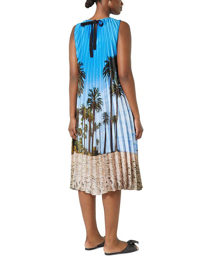 Marina Rinaldi 2A Uscita Madera Printed Sunray Satin Dress