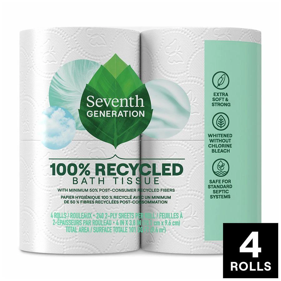 Seventh Generation Bath Tissue Toilet Paper 2 Ply Toilet Paper 4 pk 3