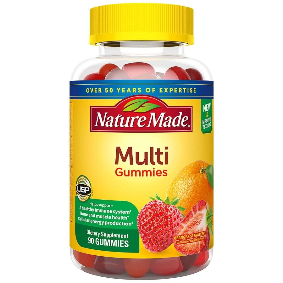 Nature Made Multivitamin Gummies Orange, Cherry & Mixed Berry 1