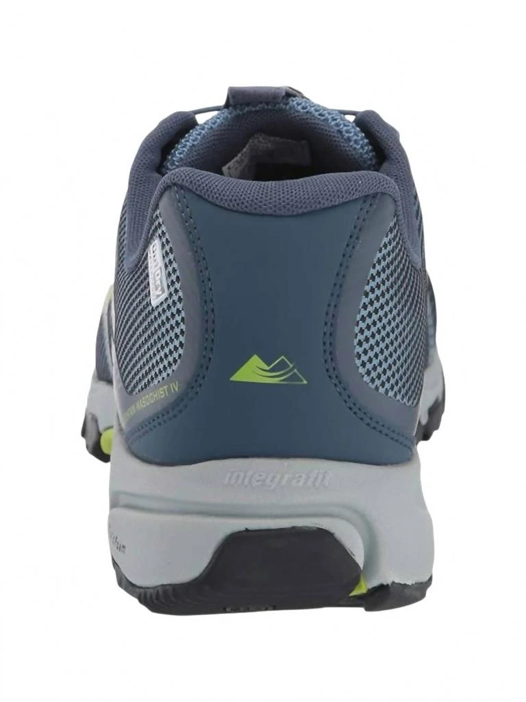Columbia Men
s Mountain Masochist Iv Outdry Shoes In Steel/bright Green 4