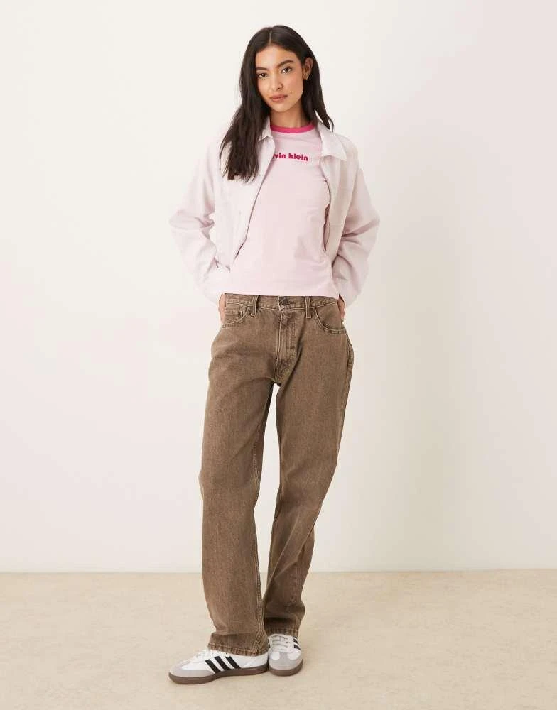 Calvin Klein Calvin Klein Jeans logo ringer t-shirt in pink 2