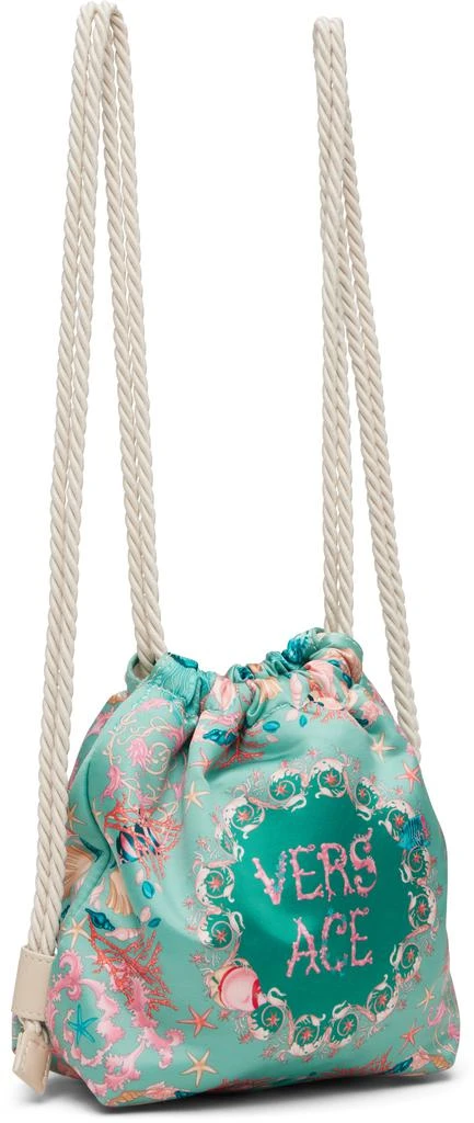 Versace Kids Green Underwater Barocco Bucket Backpack 3