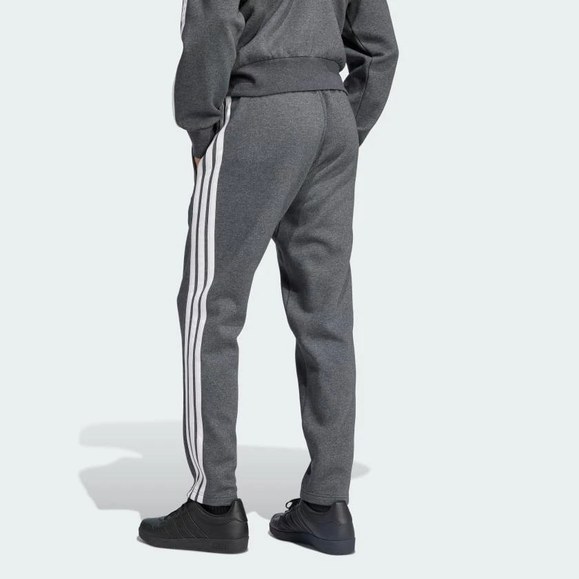 Adidas Men's  Essentials 3-Stripes Open Hem Fleece Pants 3