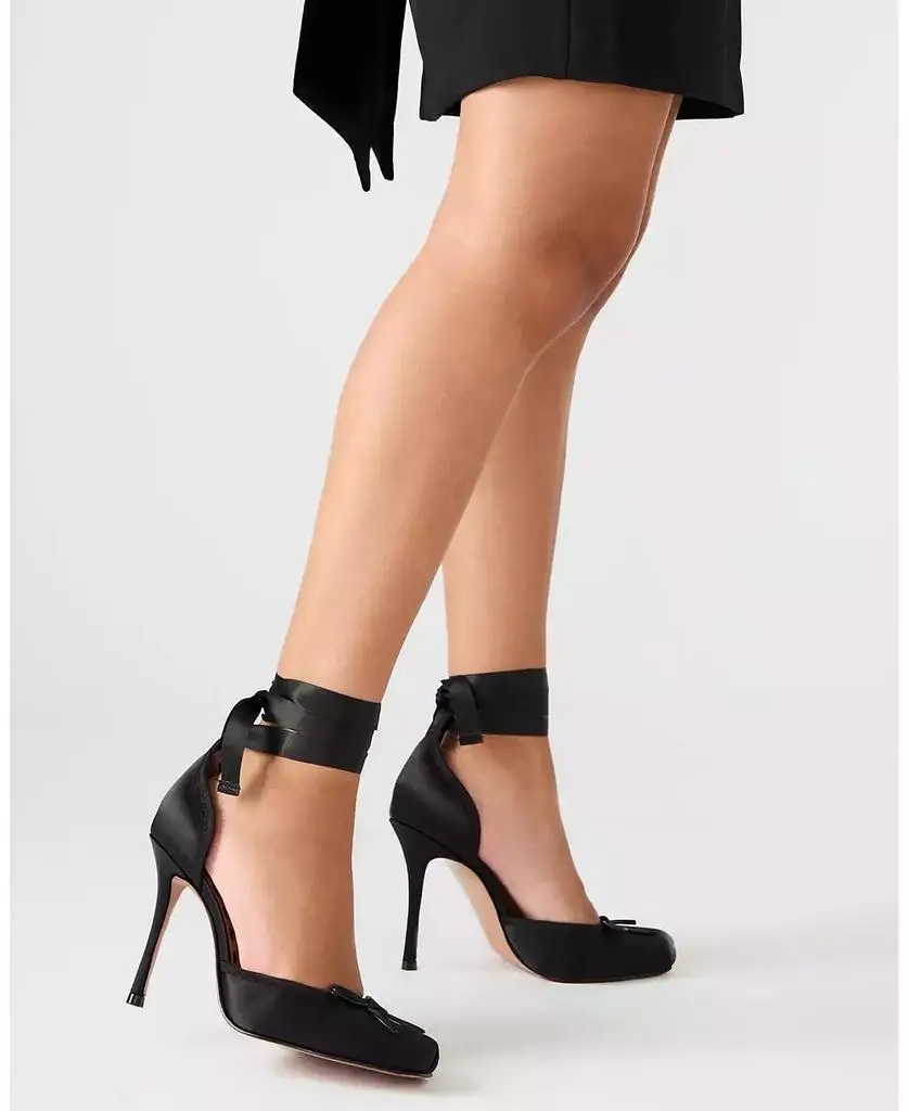 Steve Madden Women's Larina Lace-Up High-Heel Ballet Pumps 2