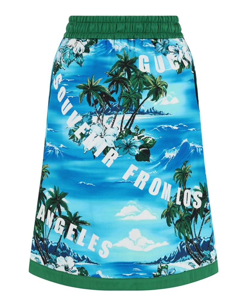 Gucci Hawaiian Printed Knee-Length Skirt 2