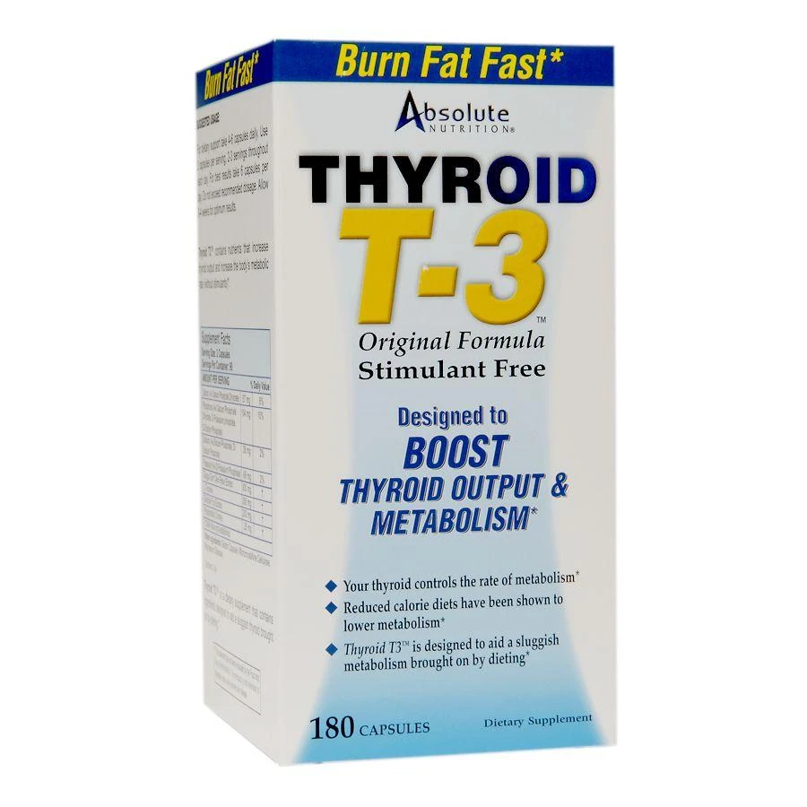 Absolute Nutrition Thyroid T-3 Stimulant Free, Capsules 1