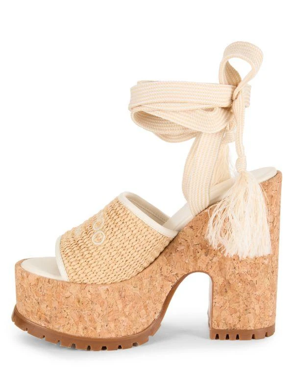 Jimmy Choo Gal Logo Tie Sandals 4